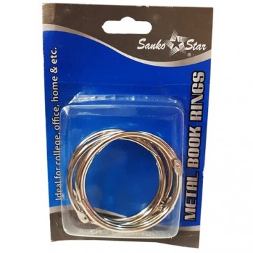 SANKO STAR METAL BOOK RINGS...