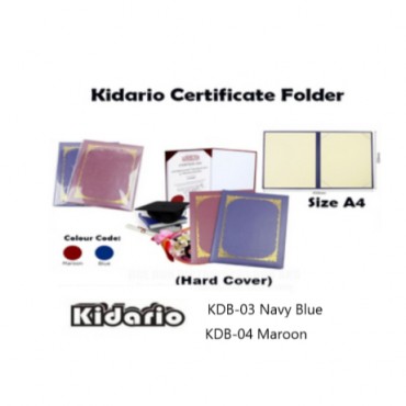 KIDARIO A4 Certificate...