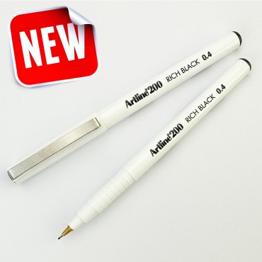 Artline 200 RICH BLACK sign pen