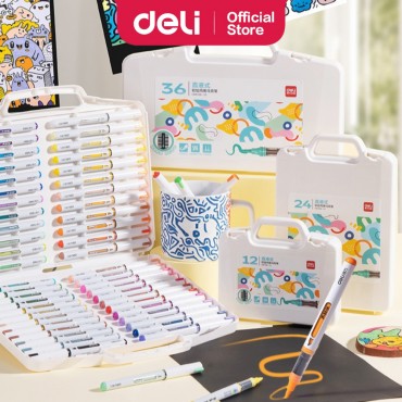 Deli Direct Liquid Acrylic Paint Marker Pen Soft Tip Multi-Surface Use Painting Art Drawing Coloring