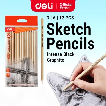 Deli Sketch Pencil 2H H HB...