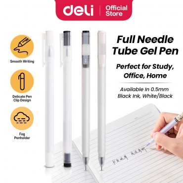 Deli Black Gel Pen 0.5mm...