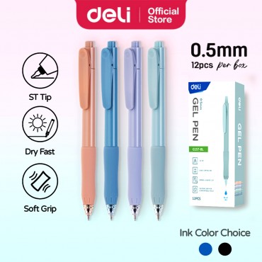 Deli Gel Pen 0.5mm ST Tip...
