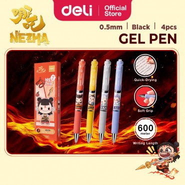 Deli Nezha Gel Pen Black...