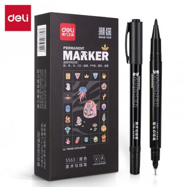 Deli 2-in-1 Fineliner Pen +...