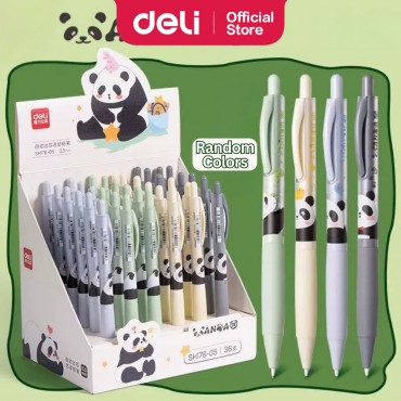 Deli Panda Days Automatic Mechanical Pencil 0.7mm Pensil Tekan 0.5mm Refill Polymer Lead Ubat Pensel