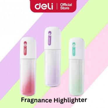 Deli Scented Pastel Highlight Pen Wangi Aroma Fragrant Pen Ink Highlighter Chisel Tip School Office