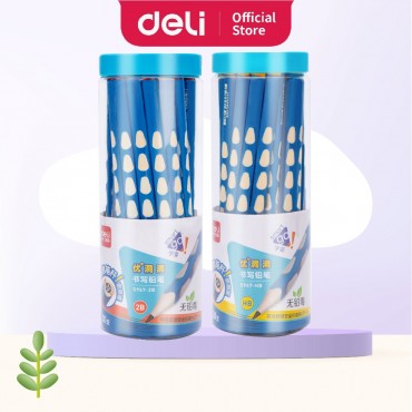 Deli Jumbo Graphite Pencil Extra Thick Extra Grip Triangular Barrel 2B/HB (30Pcs/box)