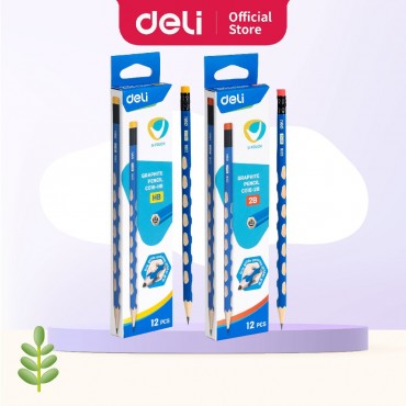 Deli U-TOUCH Graphite Jumbo Pencil HB / 2B (12pcs/box)