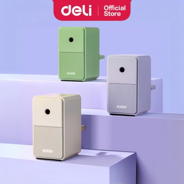 Deli Nusign Table Top Sharpener with Anti-Slip Mat Rotary Pencil Sharpener Pengasah Pensel Automatik