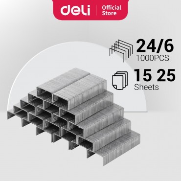 Deli No.10 24/6 Stapler Bullet Ubat Stapler Staples Dawai Kokot (1 BOX) E0010N / E0012N