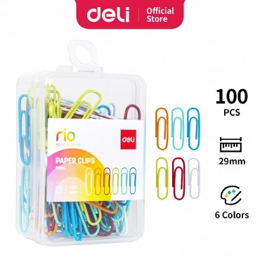 Deli Coloured Paper Clip...