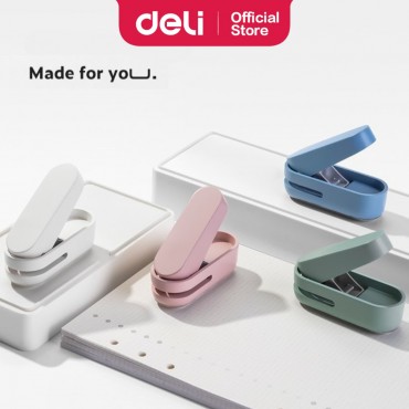 Deli Nusign Mini One Hole Puncher Single Hole Paper Punching Machine Student Office Stationery