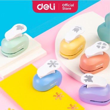 Deli Paper Punch For Kids DIY Craft Embosser Hole Puncher Mini Scrapbooking Paper Punchers Cute Stationery TA903