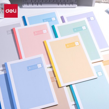 Deli Perfect Binding B5 Lined Paper Colourful Notebook 40pages 70gsm Buku Nota Students School Office Stationery