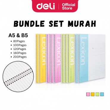 Deli Spiral Notebook A5 B5...