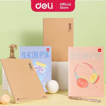 Deli Sewing Notebook A5 / B5 Line 120 Pages 70gsm Journal Notepad Diary Cute Buku Nota