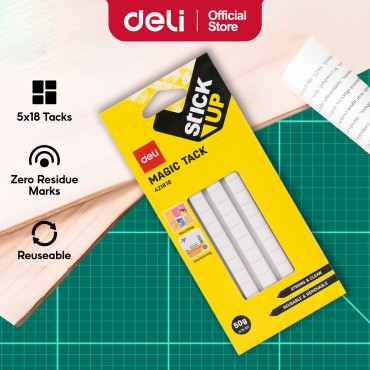 Deli Stick Up Tack It Reusable Adhesive Glue Pelekat Reusable Multipurpose Manicure - 120pcs (50g)