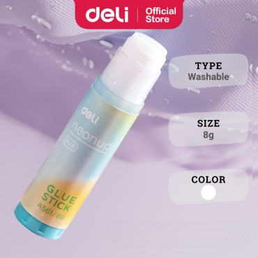 Deli Gam Sekolah Washable Glue Stick Strong Adhesive Toxic-Free EN71 Certified School Office Use