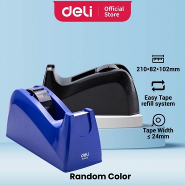 Deli Large Tape Dispenser for School Office Use Tape Holder Table Dispenser Pemotong Pita (21mm)