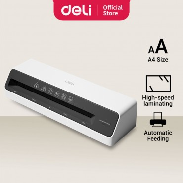 Deli Laminator Machine High Speed Laminating Mesin Laminate Bubble Free Anti Jam (A4/A3)