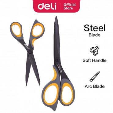 Deli Stainless Steel Scissor Household Multi-Functional Office School Supplies E77757