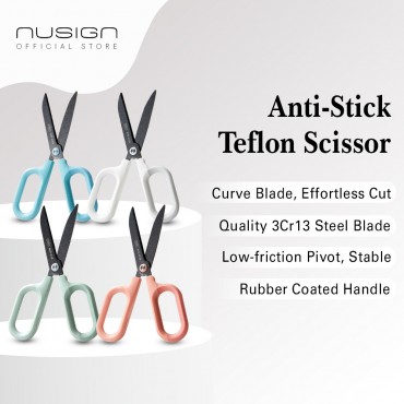 Deli Nusign Office Minimalist Stainless Steel Black Blade Ergonomic Scissors Stationery Student School Home 剪刀