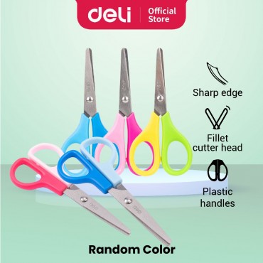 Deli Stainless Steel Scissor for Student Gunting Cutter Stationery (114mm)