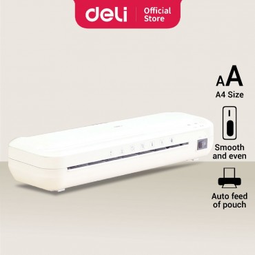 Deli A4 Laminate Machine F4 70-100 Mic Mesin Laminator High Speed Smooth Laminating