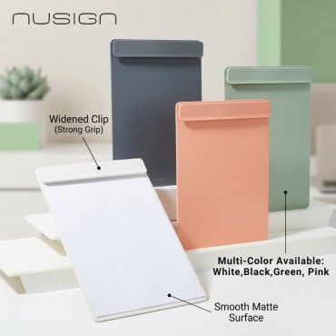 Deli Nusign Clipboard File A4 Premium Strong Clip Paper Board Document Holder Writing Pad School