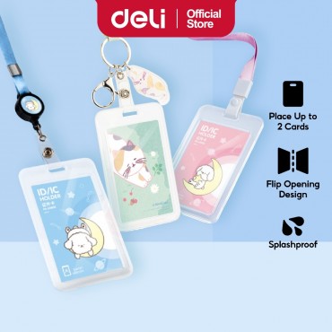 Deli Vertical Certificate Card Name Badge/Lanyard (112 x 70mm) 64805