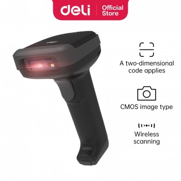 Deli Hand-Held Wireless Barcode Scanner ES221