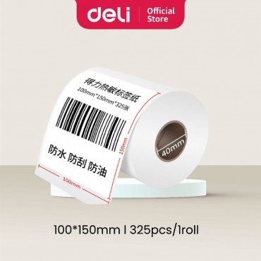 Deli A6 Thermal Paper AWB Label Sticker Airway Bill Consignment Note 15x10cm (325pcs/Stack)